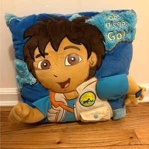 Nickelodeon Go Diego Go! Plush Pillow - Blue and Brown